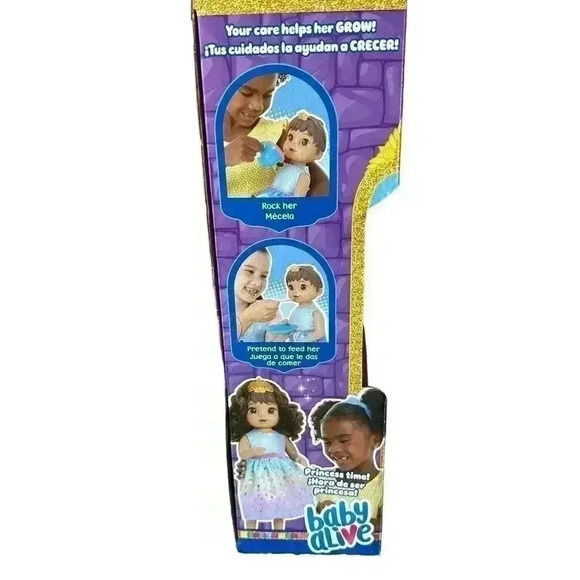 Baby Alive Princess Ellie Grows Up! Growing and Talking Baby Doll - Brown Hair - Picture 5 of 6